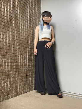 「ヘソだし」｜マナさん（レディース・153cm・20代）の夏コーディネート