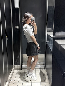 「me+em select（ミームセレクト）のアイテム」を使った、MANAさん（レディース・153cm）の秋コーディネート