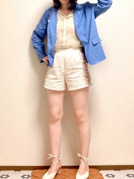明理さん（レディース・169cm）の夏コーディネート