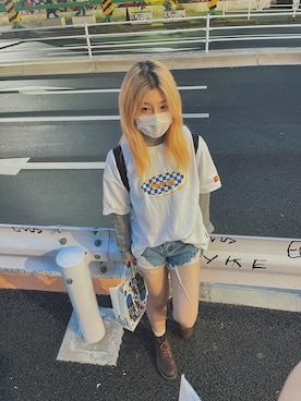 「原宿」｜「アイテム（ブーツ）」を使った、じょきんさん（レディース・159cm）の春コーディネート