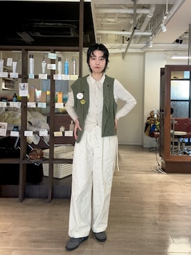 「ASICS（アシックス）のアイテム」を使った、miyuさん（レディース・165cm）の春コーディネート