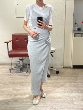 「アイテム（スカート）」を使った、miyuさん（レディース・165cm）の夏コーディネート