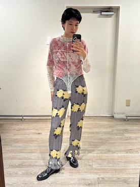 「アイテム（ドレスシューズ）」を使った、miyuさん（レディース・165cm）の秋コーディネート