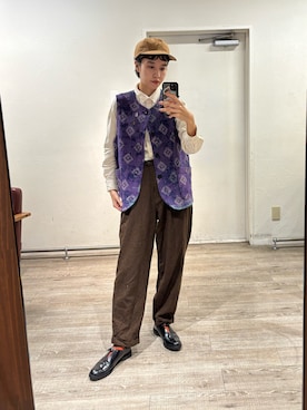 「アイテム（ドレスシューズ）」を使った、miyuさん（レディース・165cm）の秋コーディネート