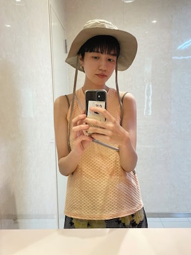 「アイテム（Tシャツ/カットソー）」を使った、miyuさん（レディース・165cm）の夏コーディネート