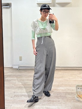 「アイテム（ドレスシューズ）」を使った、miyuさん（レディース・165cm）の夏コーディネート