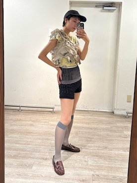 「アイテム（アンダーウェア）」を使った、miyuさん（レディース・165cm）の秋コーディネート
