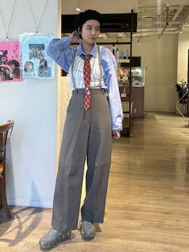 「アイテム（その他パンツ）」を使った、miyuさん（レディース・165cm）の冬コーディネート