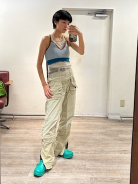「アイテム（スリッポン）」を使った、miyuさん（レディース・165cm）の夏コーディネート
