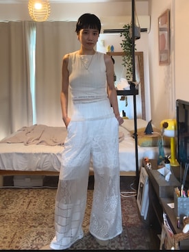 「アイテム（その他アンダーウェア/インナー）」を使った、miyuさん（レディース・165cm・20代）の夏コーディネート