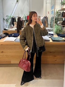 「Kastane（カスタネ）のアイテム（その他パンツ）」を使った、itabaさん（レディース・161cm）の秋コーディネート