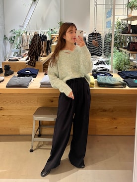 「Kastane（カスタネ）のアイテム（ニット/セーター）」を使った、itabaさん（レディース・161cm）の秋コーディネート