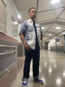 「アイテム（シャツ/ブラウス）」を使った、yasu.kさん（メンズ・172cm・40代）の夏コーディネート
