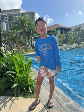 「no brand（ノーブランド）のアイテム」を使った、kotaroさん（キッズ・123cm）の夏コーディネート