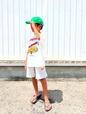 「アイテム（トップス）」を使った、kotaroさん（キッズ・123cm）の夏コーディネート