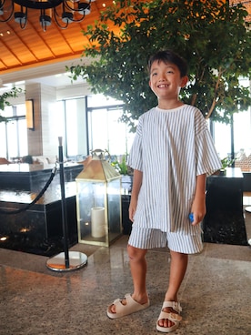 「アイテム（パンツ）」を使った、kotaroさん（キッズ・123cm）の夏コーディネート