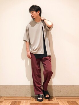 ボルドーパンツ のメンズ人気ファッションコーディネート Wear