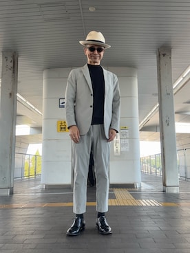 「アイテム（イヤーカフ）」を使った、Paulさん（メンズ・171cm）の夏コーディネート