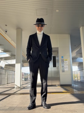 「アイテム（帽子）」を使った、Paulさん（メンズ・171cm・50代）の冬コーディネート