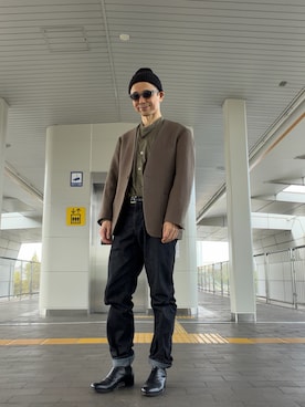 「アイテム（ジャケット/アウター）」を使った、Paulさん（メンズ・171cm・50代）の秋コーディネート