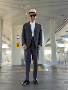 「ALDEN（オールデン）のアイテム」を使った、Paulさん（メンズ・171cm）の秋コーディネート
