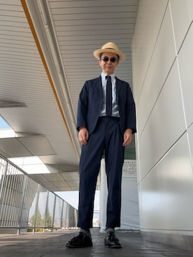 「アイテム（フォーマルスーツ/小物）」を使った、Paulさん（メンズ・171cm）の秋コーディネート