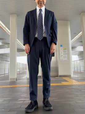 「アイテム（フォーマルスーツ/小物）」を使った、Paulさん（メンズ・171cm）の夏コーディネート