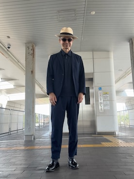 「アイテム（ローファー）」を使った、Paulさん（メンズ・171cm・50代）の夏コーディネート