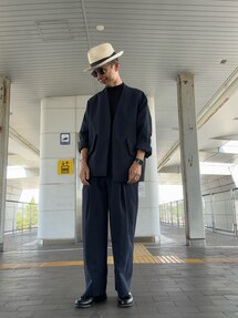 モンキータイム　ノーカラーセットアップ MONKEY TIME（モンキータイム）の「RENU TROシリーズ ラペルレス