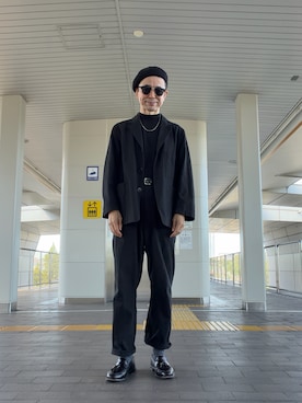 「CA4LA（カシラ）のアイテム（帽子）」を使った、Paulさん（メンズ・171cm）の秋コーディネート