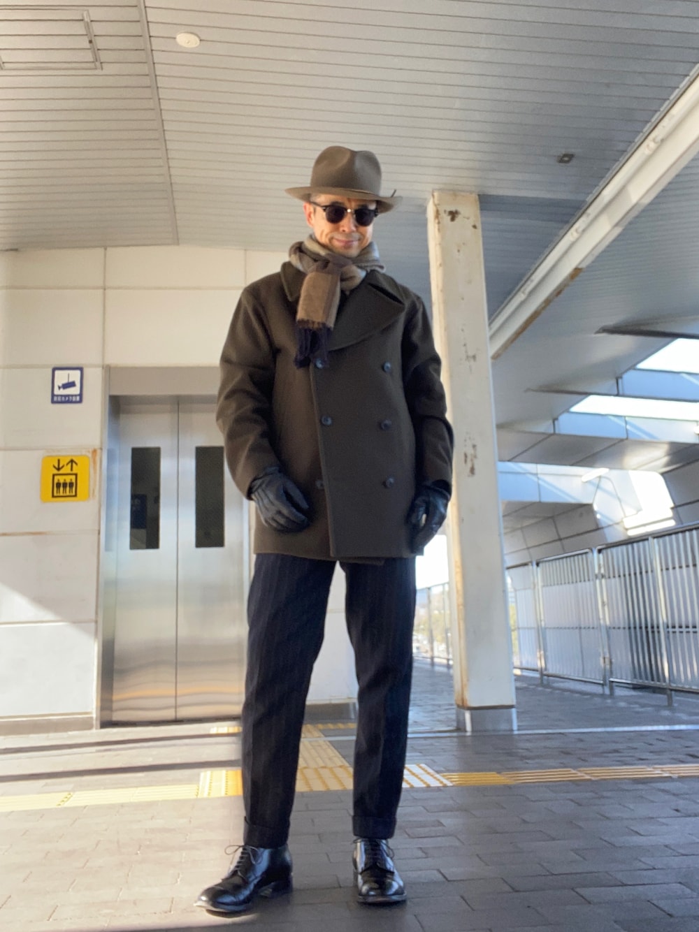 UNIQLO+Jウールブレンドオーバーサイズピーコート Lサイズ】 UNIQLO +J