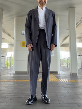 「ALDEN（オールデン）のアイテム（ローファー）」を使った、Paulさん（メンズ・171cm）の夏コーディネート