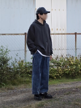 「STERNBERG（スタンバーグ）のアイテム（帽子）」を使った、naoさん（メンズ・171cm）の秋コーディネート