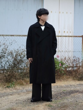 「MAISON SPECIAL（メゾンスペシャル）のアイテム（トレンチコート）」を使った、naoさん（メンズ・171cm）の冬コーディネート