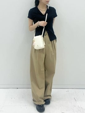 「アイテム（キーホルダー）」を使った、&chouette（アンドシュエット）さん（レディース・160cm）の夏コーディネート
