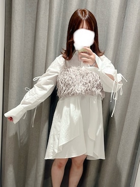 「アイテム（シャツワンピース）」を使った、ちゃんさん（レディース・156cm）の秋コーディネート