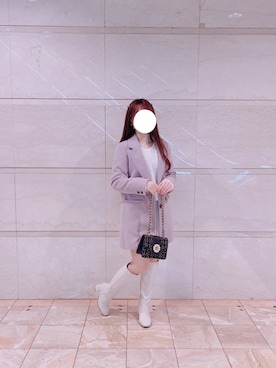 「earth（アース）のアイテム」を使った、ちゃんさん（レディース・156cm）の冬コーディネート