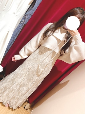 「AND COUTURE（アンドクチュール）のアイテム」を使った、ちゃんさん（レディース・156cm）の秋コーディネート