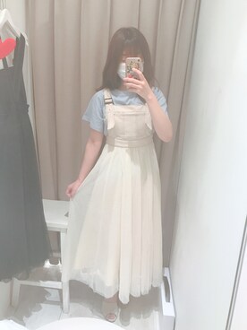 「MAJESTIC LEGON（マジェスティックレゴン）のアイテム（オールインワン・サロペット）」を使った、のいちゃんさん（レディース・156cm）の夏コーディネート