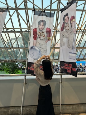 「GRL（グレイル）のマーメイドフレアスカート（スカート）」を使った、mayu.さん（レディース・156cm）の夏コーディネート