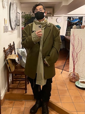 「アーミージャケット」｜www.cadechire.jpさん（メンズ・173cm）の秋コーディネート
