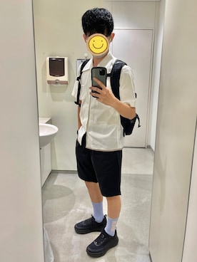 「H&M（エイチ・アンド・エム）のアイテム（レッグウェア）」を使った、YaYaさん（メンズ・175cm）の夏コーディネート