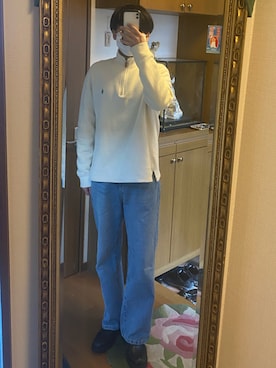 「Oriens JOURNAL STANDARD（オリエンス ジャーナルスタンダード）のアイテム（パンツ）」を使った、ケンタさん（メンズ・174cm）の冬コーディネート
