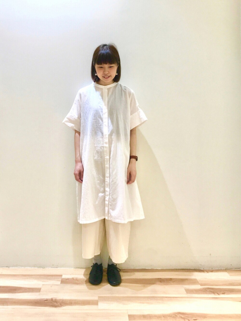 Samansa Mos2（サマンサ モスモス）の「後ろリボンチュニック（シャツ