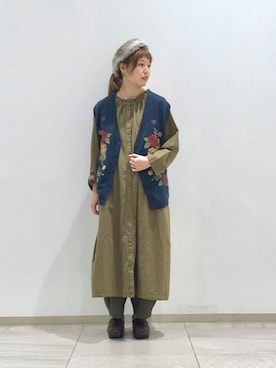 「Samansa Mos2（サマンサ モスモス）のエッグパンツ（その他パンツ）」を使った、akane さん（レディース・160cm）の秋コーディネート