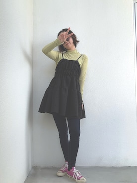 「アイテム（キャミソール）」を使った、macoyan.さん（レディース・165cm）の秋コーディネート
