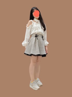 「アイテム（その他トップス）」を使った、tinaさん（レディース・145cm）の秋コーディネート