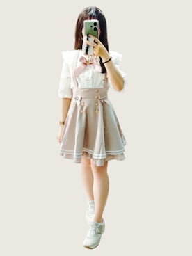 「量産型」｜tinaさん（レディース・145cm）の夏コーディネート