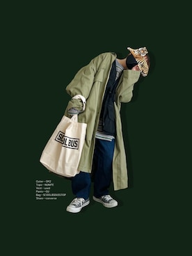 晴-haru-さん（レディース・148cm）の冬コーディネート