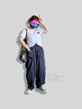 晴-haru-さん（レディース・148cm）の夏コーディネート